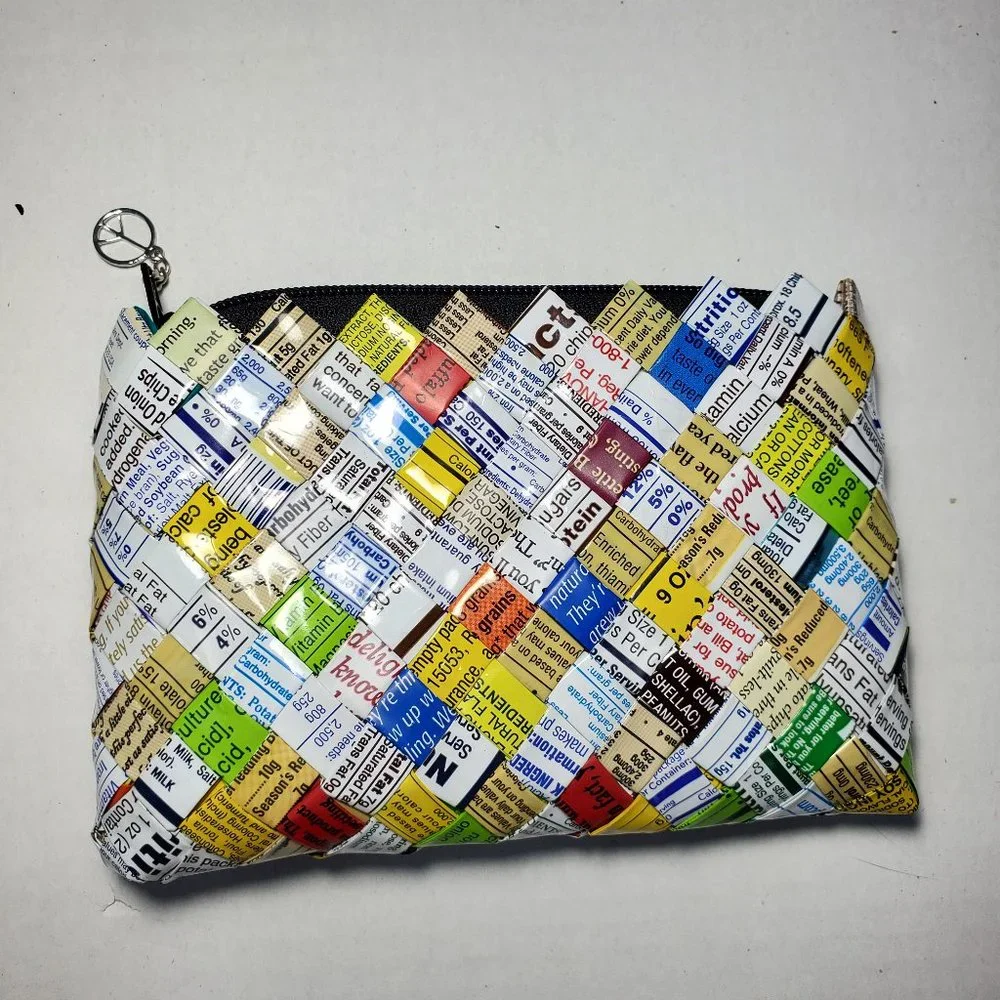 Handmade Upcycled Chip Bag Clutch Bag